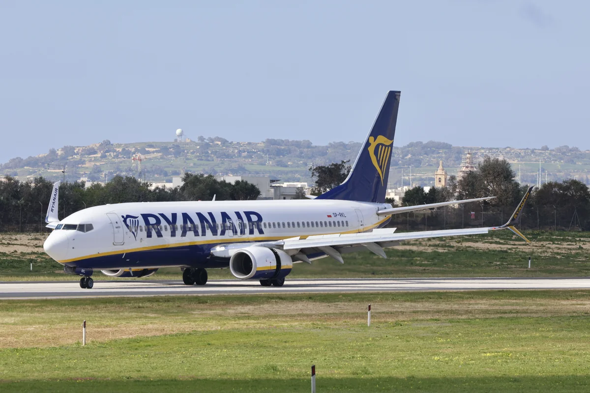 Ryanair aircraft on a runway